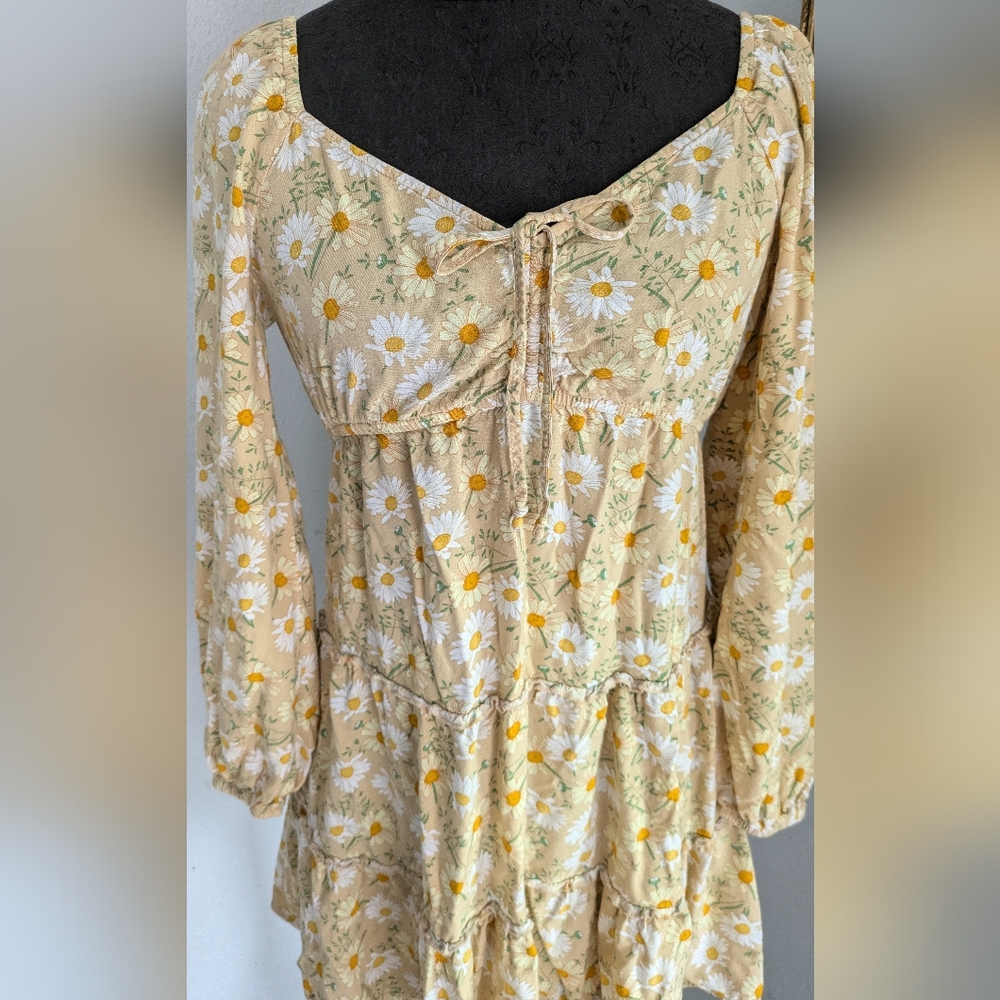 Vtg 90s/ Y2K Daisy Babydoll Mini Dress - Picture 3 of 7